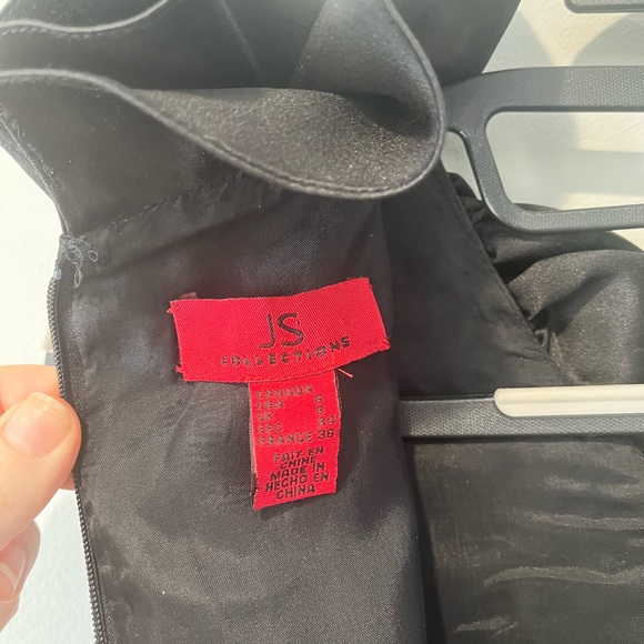 JS Collections Black Cocktail Dress, Size 6 - Picture 6 of 6